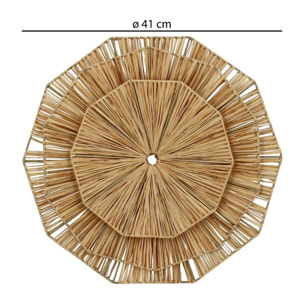 Décoration murale en raphia 41cm NIAH
