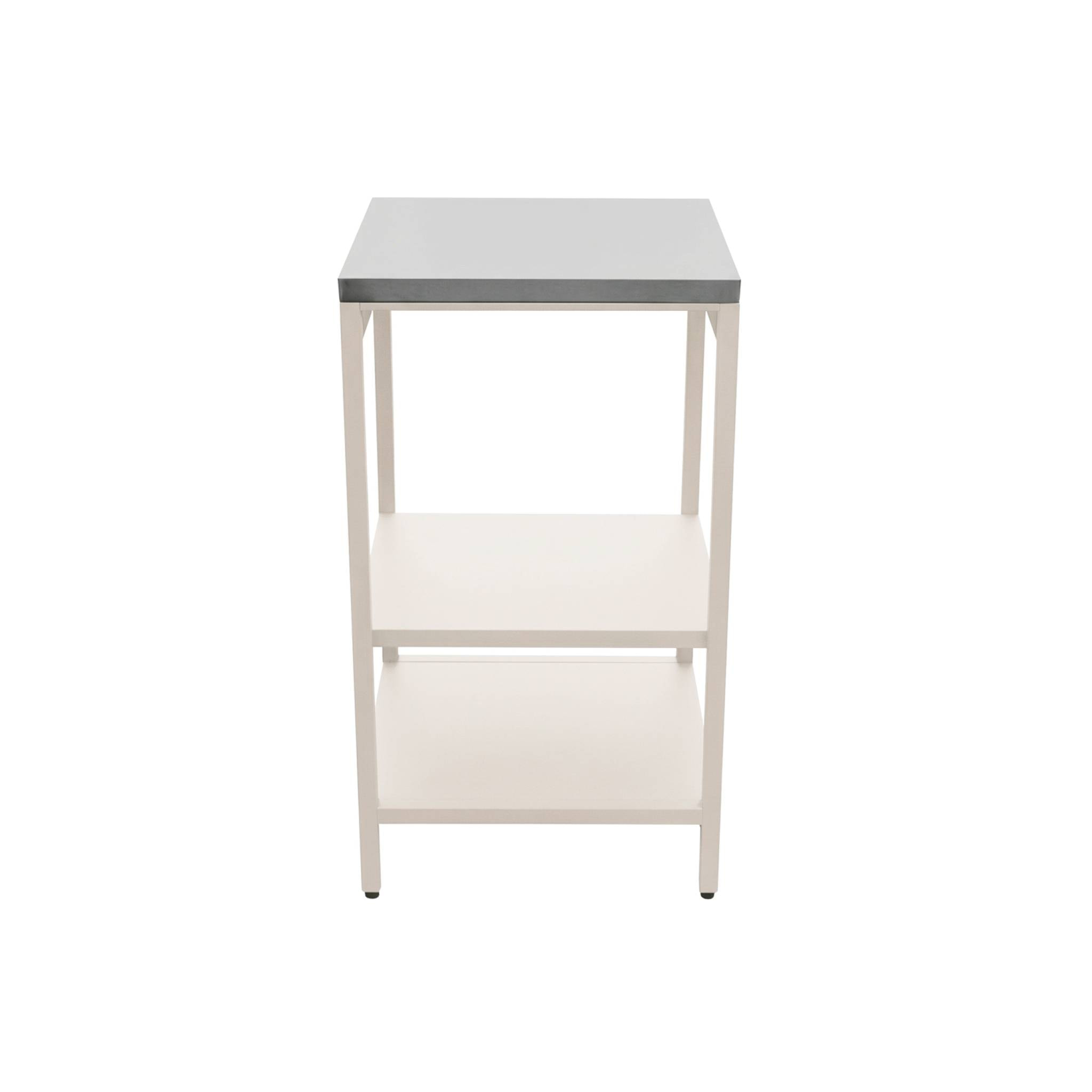 Cuisine extérieure 3 modules acier inoxydable avec barbecue charbon beige Naxos