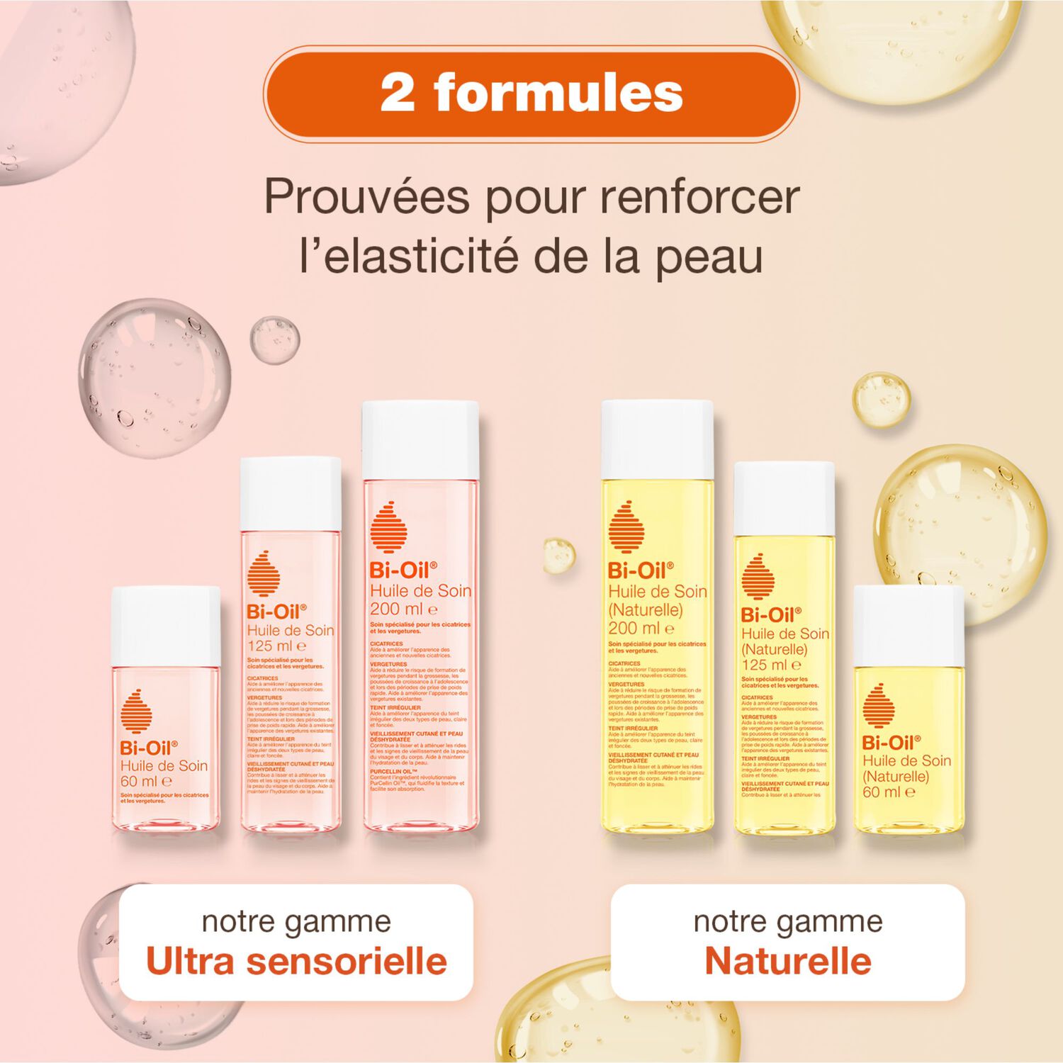 Huile Nourrissante - Huile de Soin Naturelle Vergetures Cicatrices Peau Sèche et Teint Irrégulier 60ml