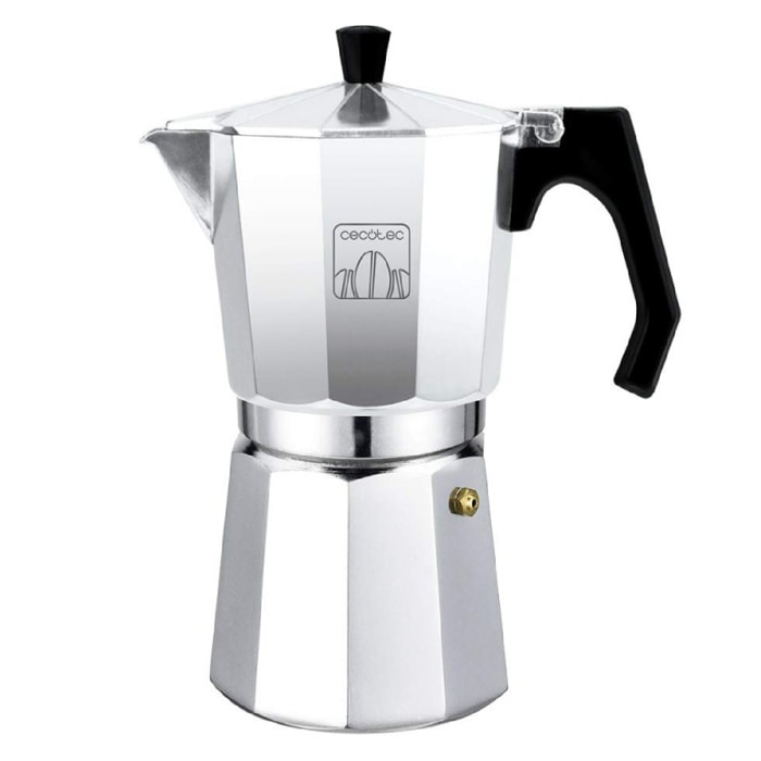 Cafetera Italiana Mokclassic 600 Shiny. Cafetera de Aluminio, Para toda cocina,