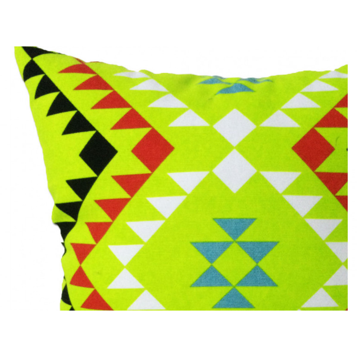Coussin motif tribal vert 45x45 - TRIBE