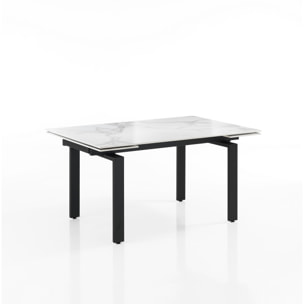 TOMASUCCI Table extensible DEVIN MARBRE BLANC