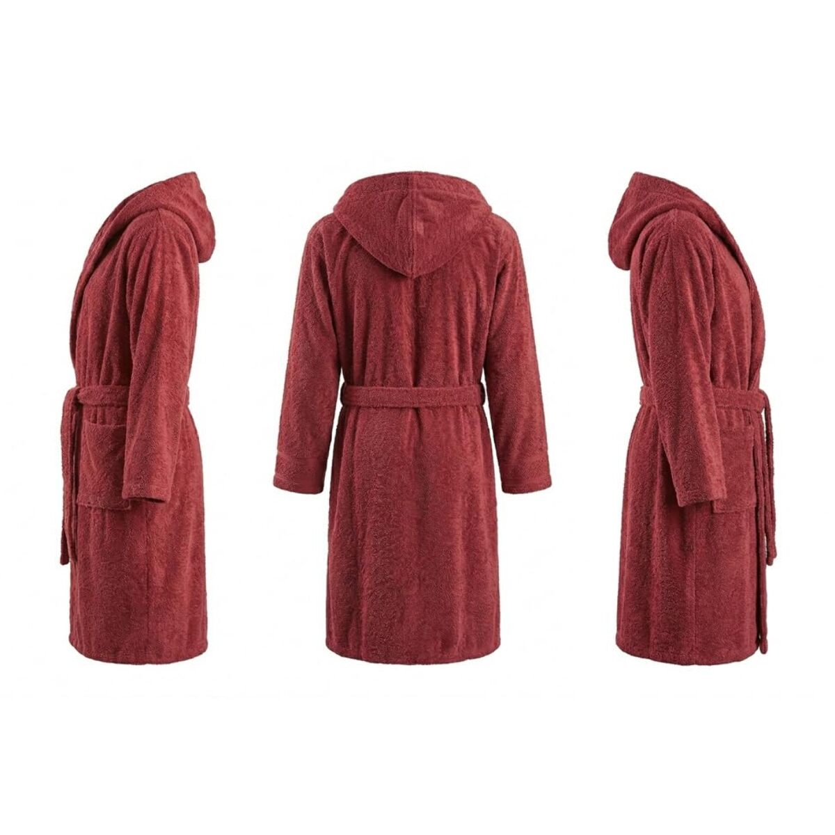 INTRECCI HOME Accappatoio Uomo e Donna, in Puro Cotone Jacquard 500 g, , Morbidezza Extra, Avvolgente, con Cappuccio e Tasche, Elegante e Confortevole,