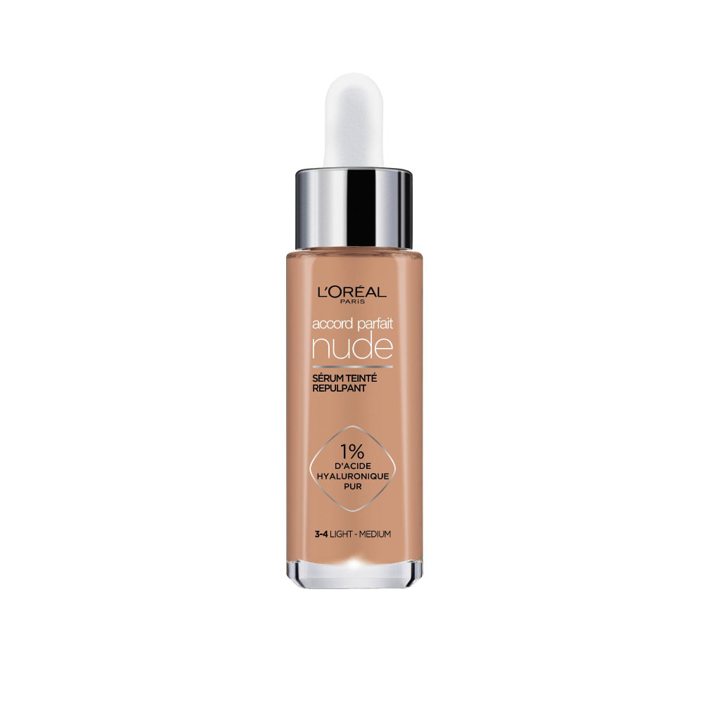 L'Oréal Paris Accord Parfait Sérum teinté repulpant 3-4 Light Medium 30ml