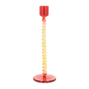 Bougeoir en verre Vivid