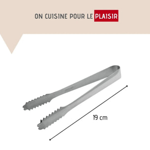 Lot de 2 pinces à nourriture, à glaçons inox FM Professional Boissons