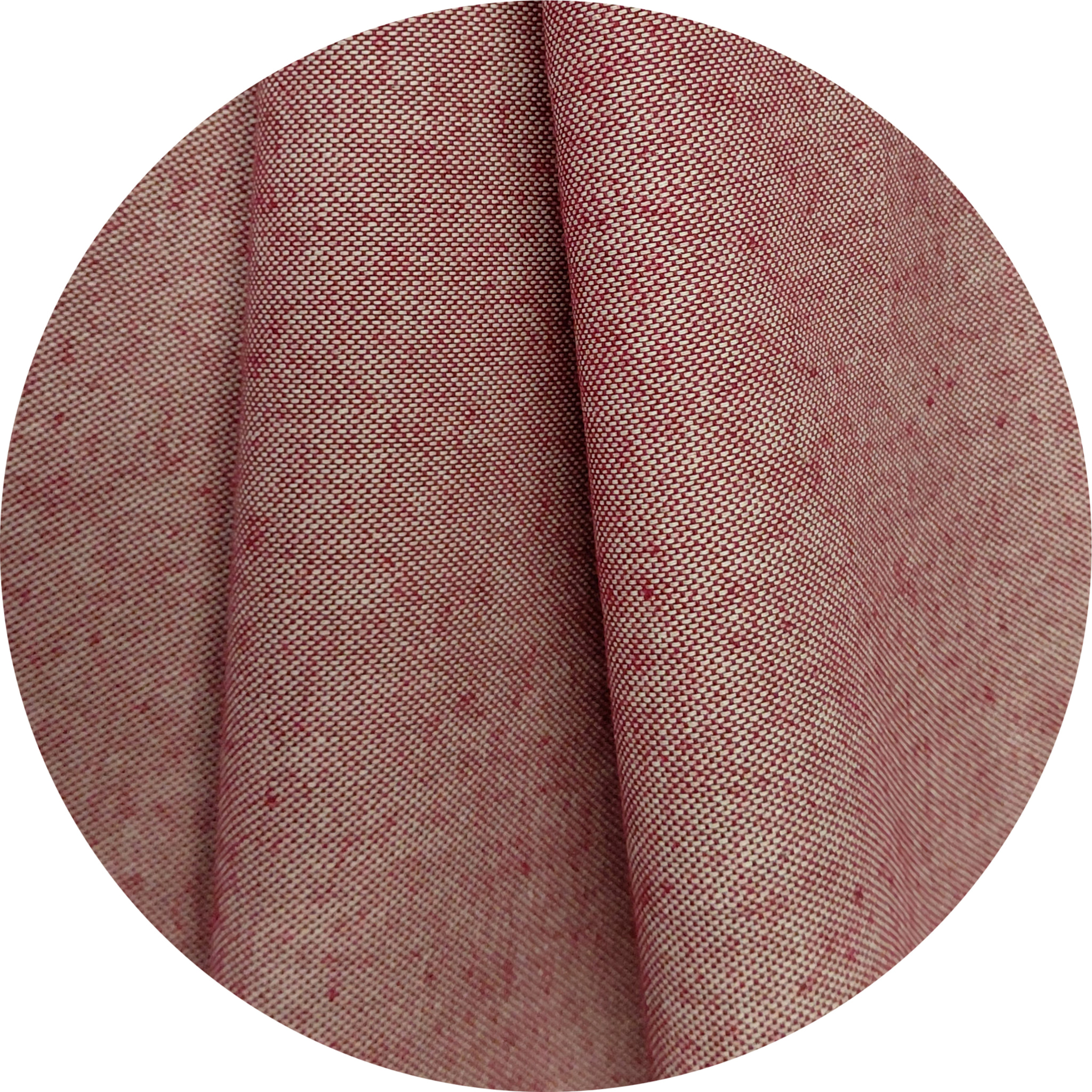Copriletto copritutto tinto in filo tinta unita rosso 100% cotone riciclato