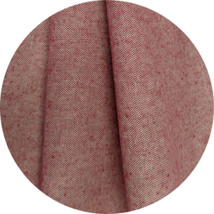 Copriletto copritutto tinto in filo tinta unita rosso 100% cotone riciclato