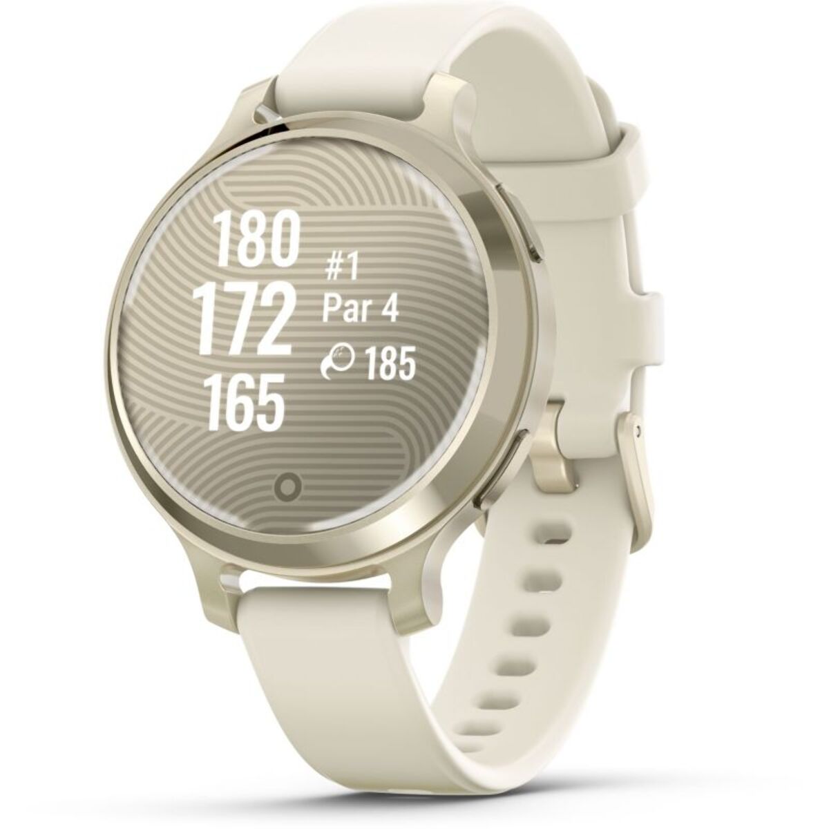 Montre sport GARMIN Lily 2 Active Lunar Gold Silicone blanc