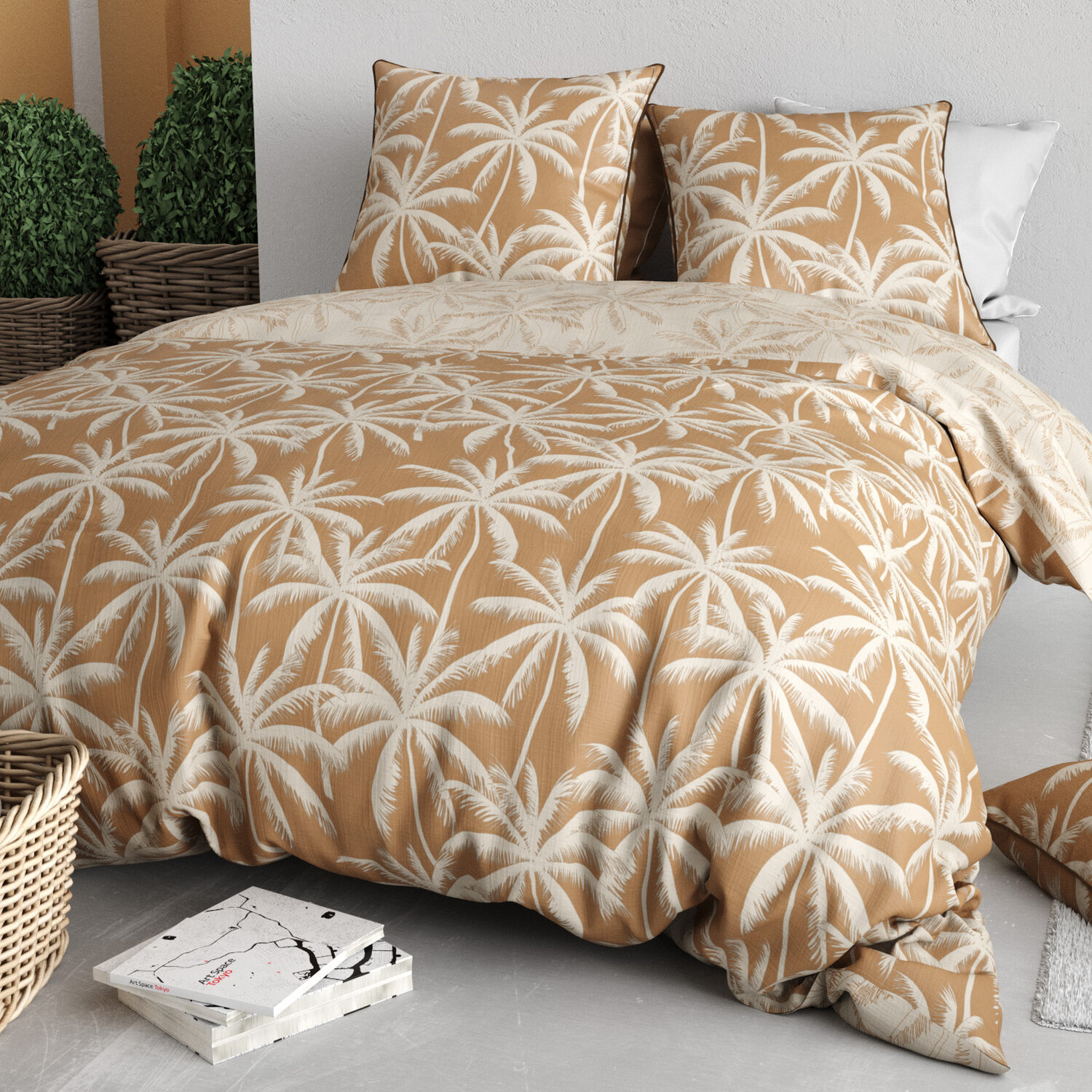 Parure housse de couette 3pcs 100% coton 57 fils lola