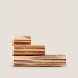 Toalla de baño reversible de rayas Gardenia color varios 100% Algodón