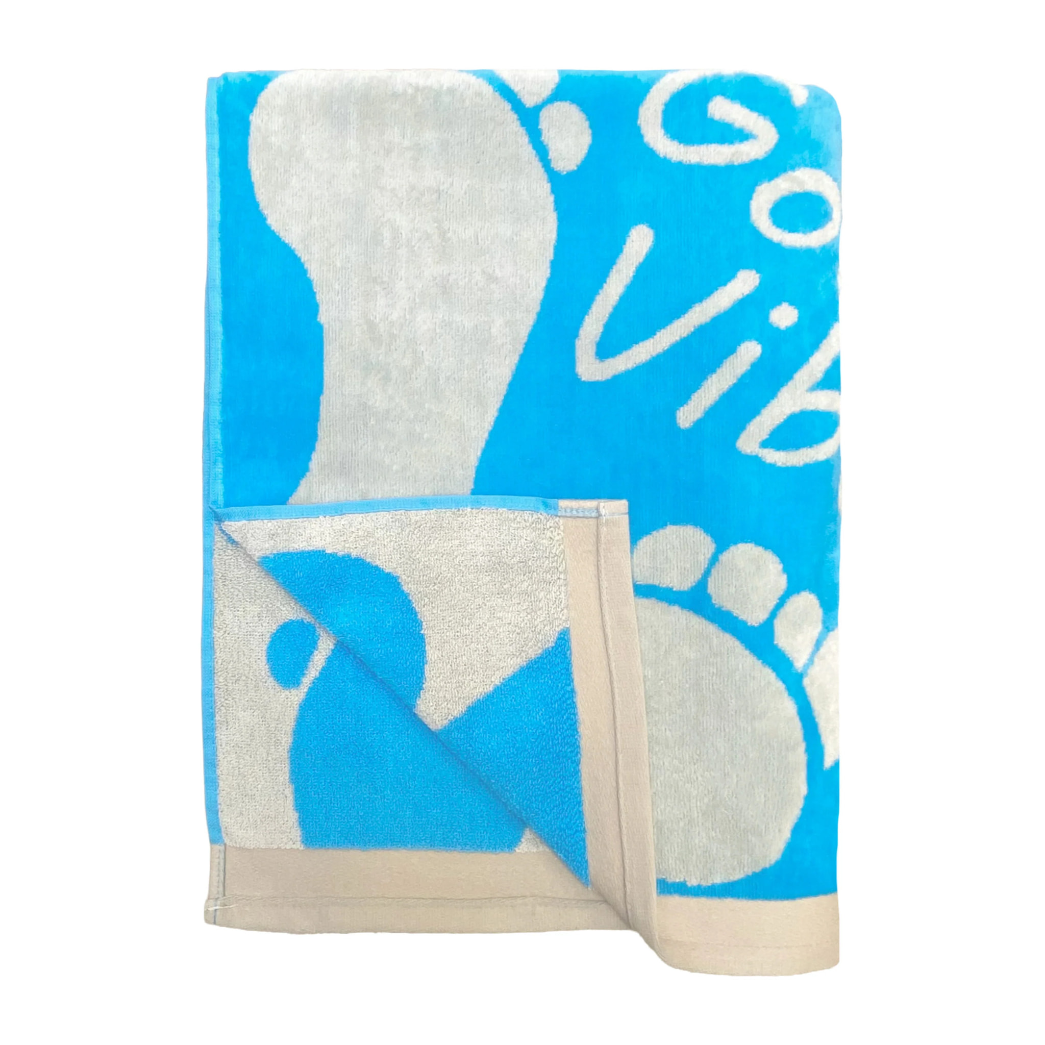 Serviette de plage éponge velours Jacquard - Toledo - 100x175cm - 470g/m²