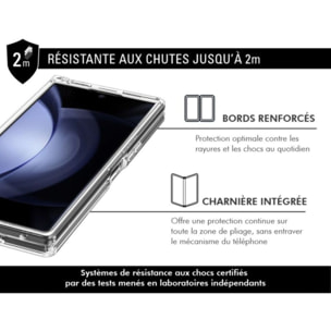 Coque FORCE CASE Samsung Z Fold 7 renforcé transparente