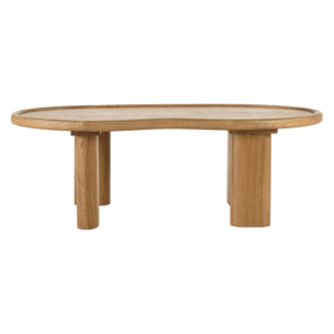 AMY - Table basse 120cm forme organique en bois de mindi AMY