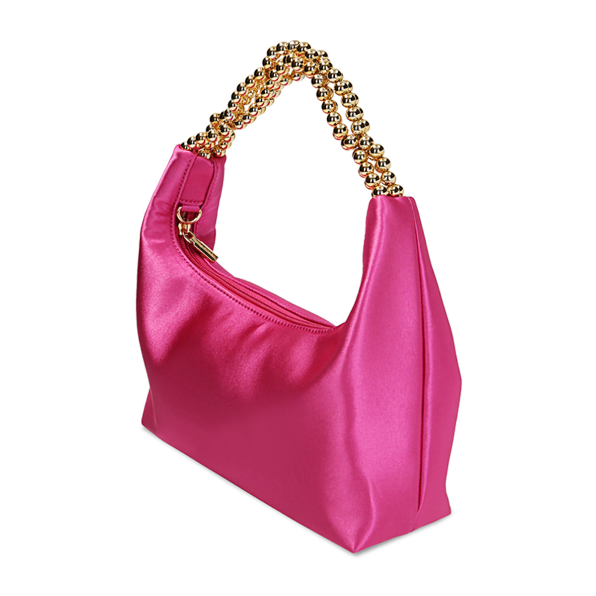 Sac à main fuchsia en satin