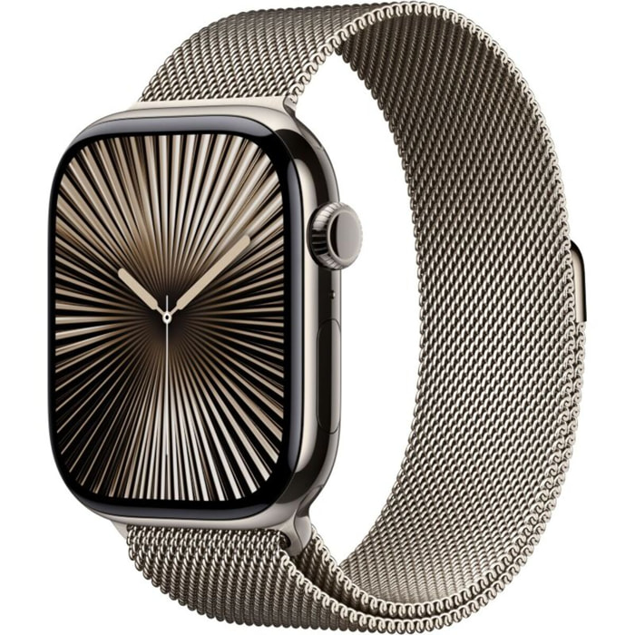 Montre connectée APPLE WATCH Serie 10 46mm Titane Naturel S/M Cell