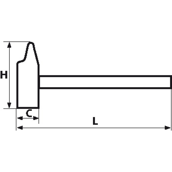 Marteau rivoir tri matière 36 mm SAM OUTILLAGE - 310-36TM