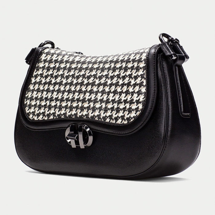 Bolso de Hombro  Negro 30cm x 18cm x 9cm