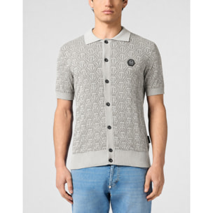 PHILIPP PLEIN Pullover dolcevita a maniche corte MONOGRAM