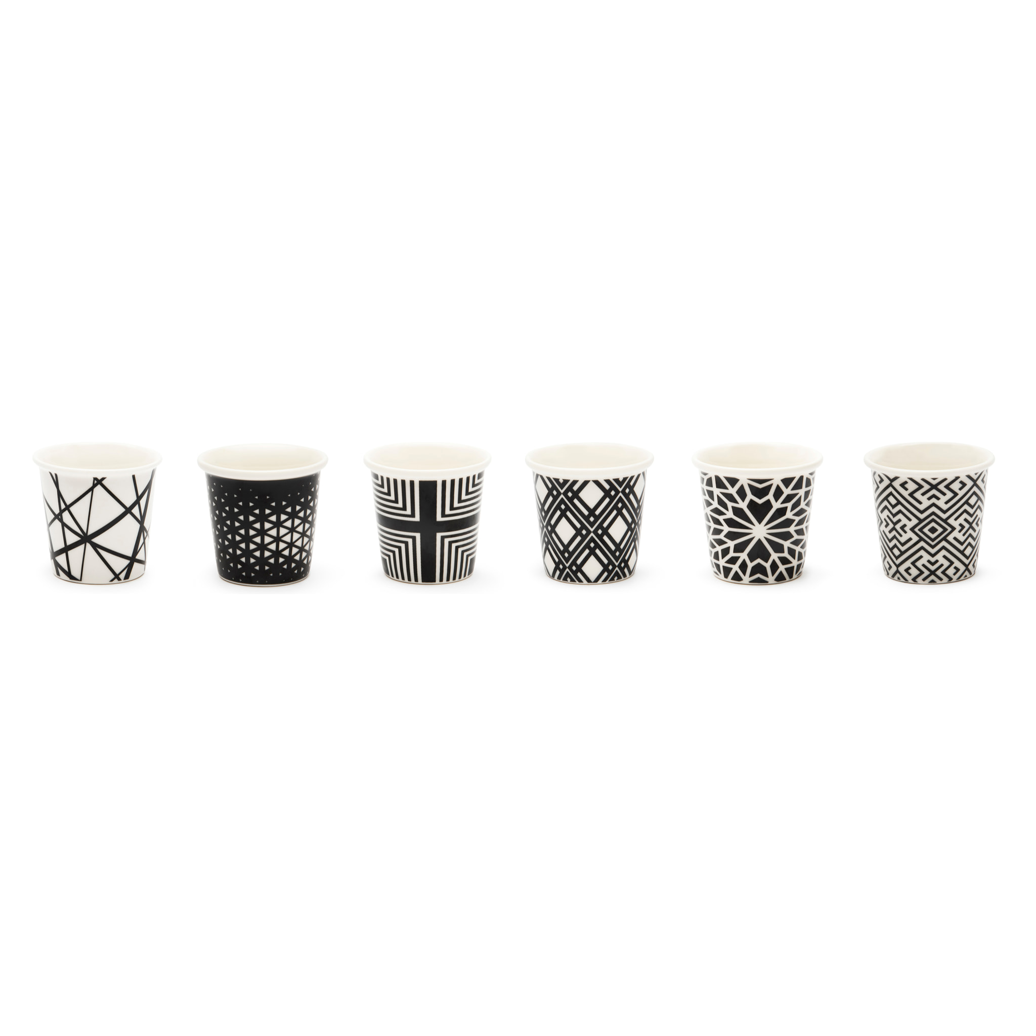 Set 6 Bicchierini Caffè Excelsa – Emily, New Bone China Multicolore