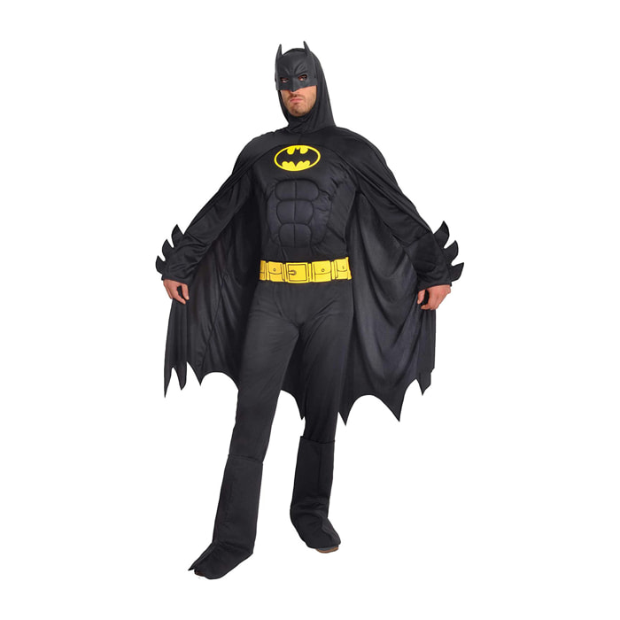 Costume Batman Con Muscoli Pettorali Imbottiti Dark Knight Dc Comics Adulto