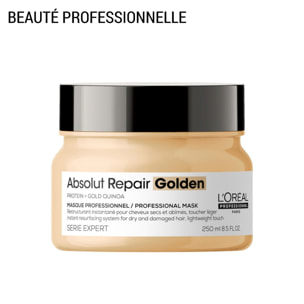 Série Expert Absolut Repair - Masque Golden Restructurant - cheveux secs et abîmés 250 ml