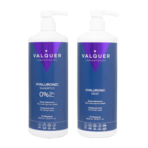 Valquer Pack Ácido Hialurónico - Champú y Mascarilla Capilar 1L