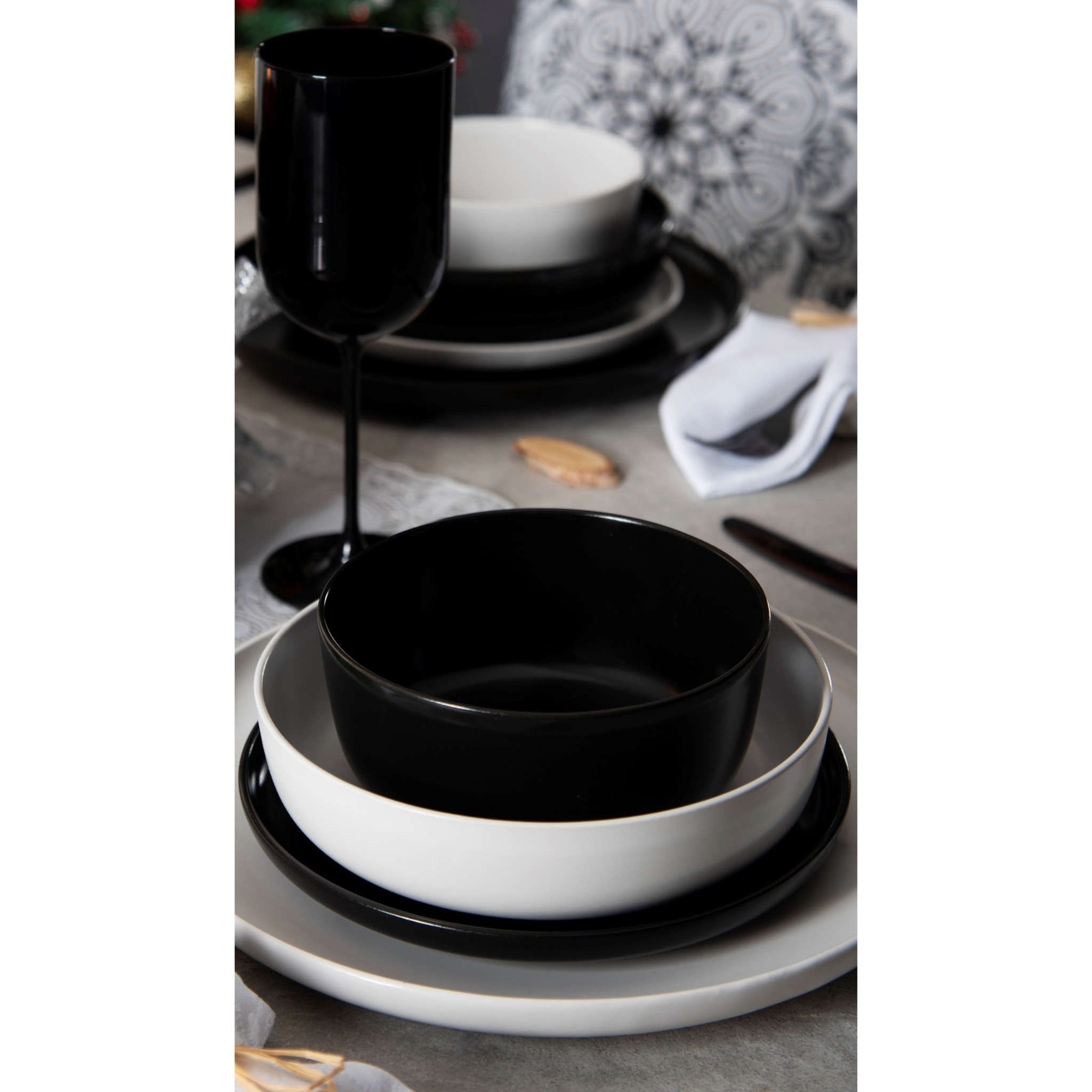 Set 6 Coppette 14,5 cm Excelsa – Nordic, Ceramica Nero