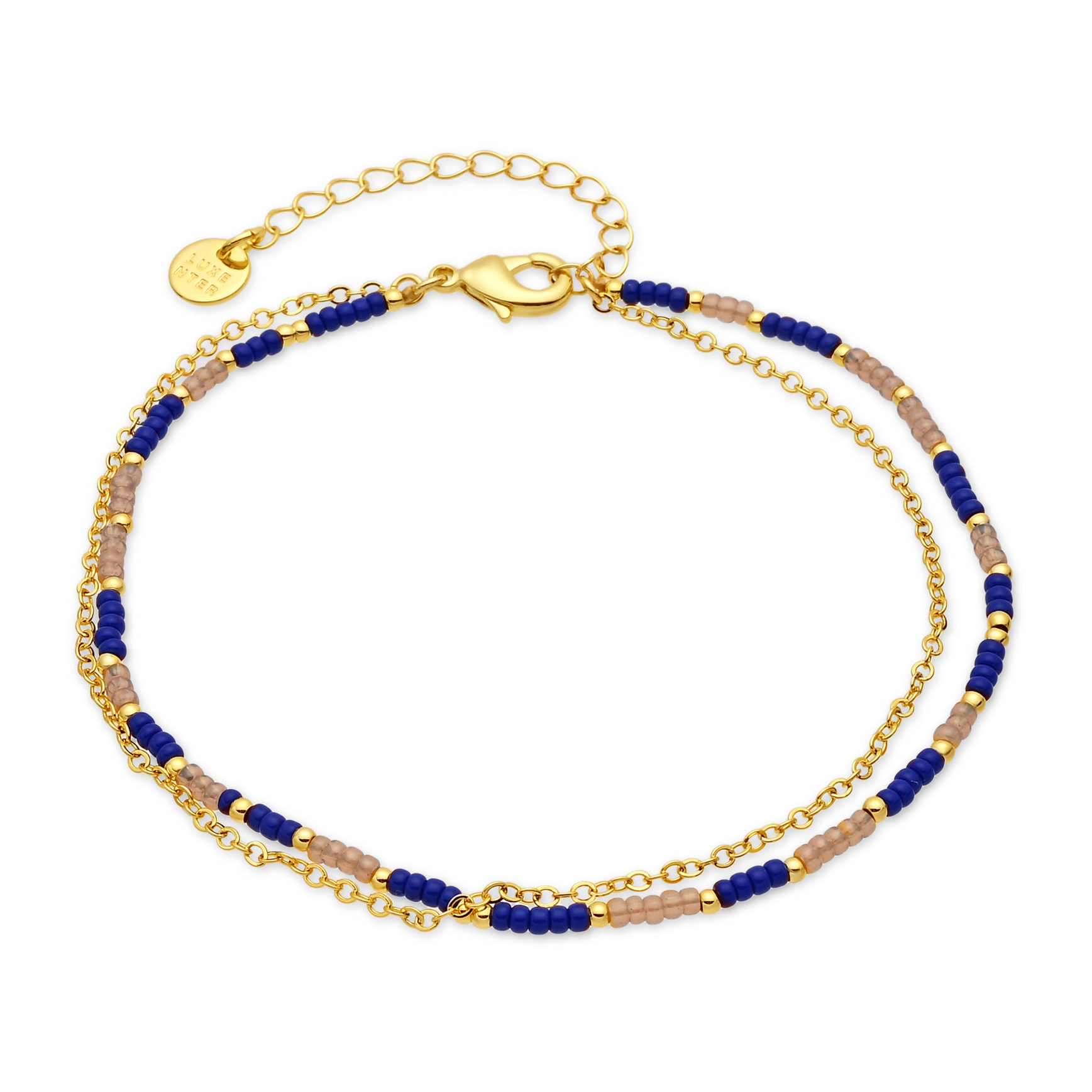 Tobillera Zasau acabado oro amarillo 18k