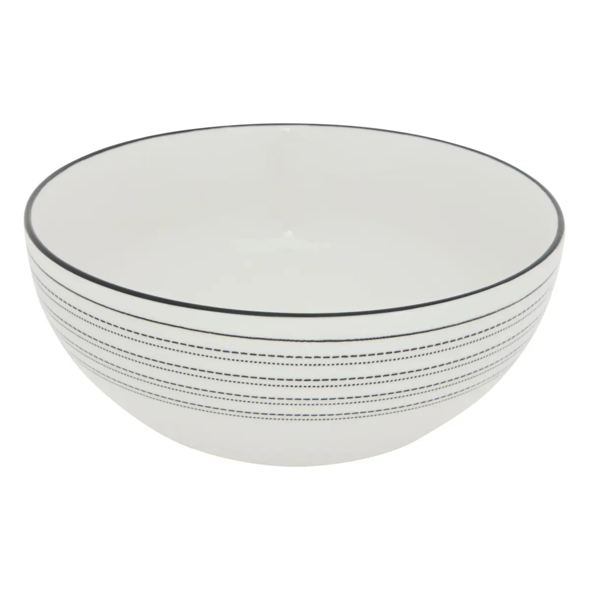Saladier Lunova noir et blanc D22,5xp8,8cm