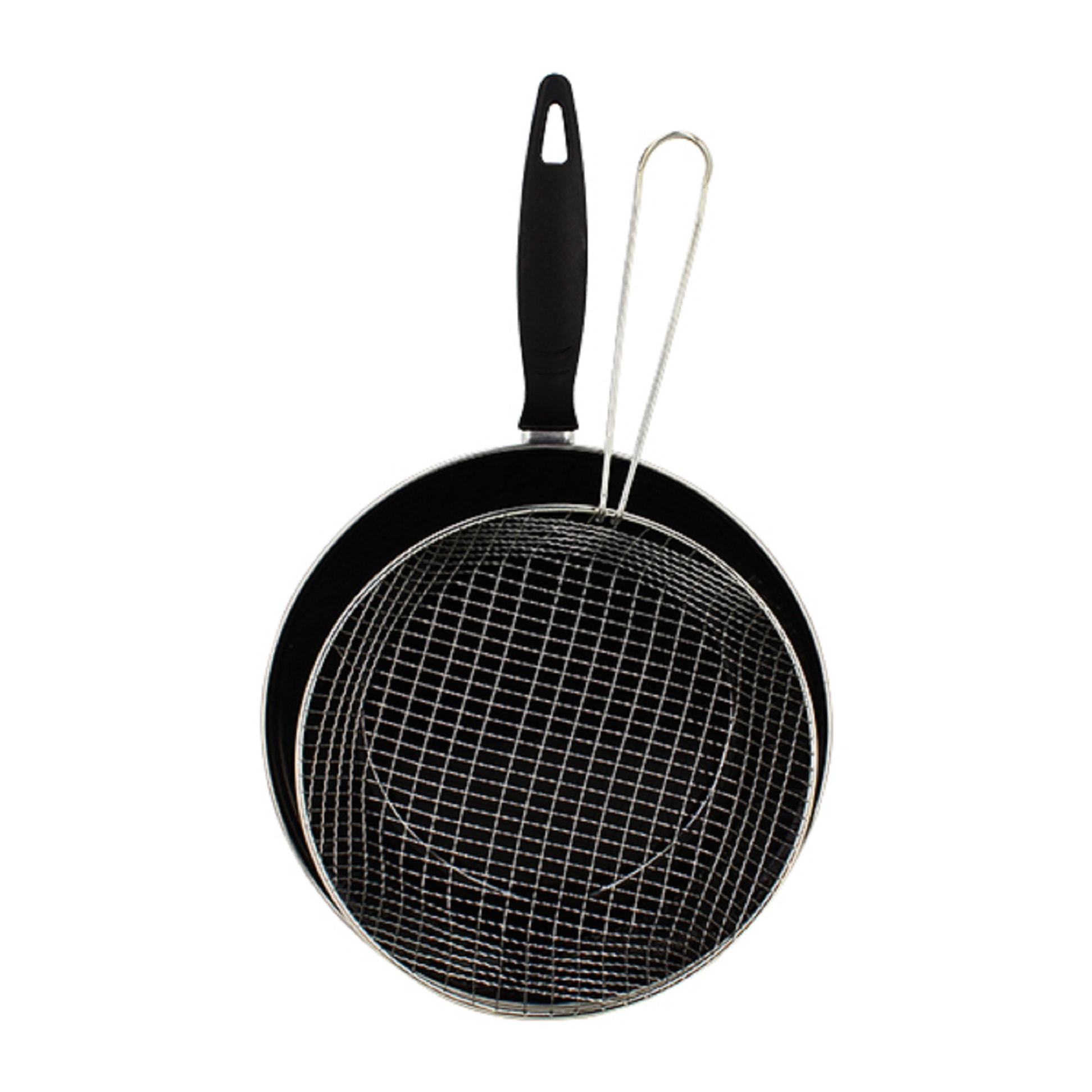Poêle à frire émaillée noire 26cm