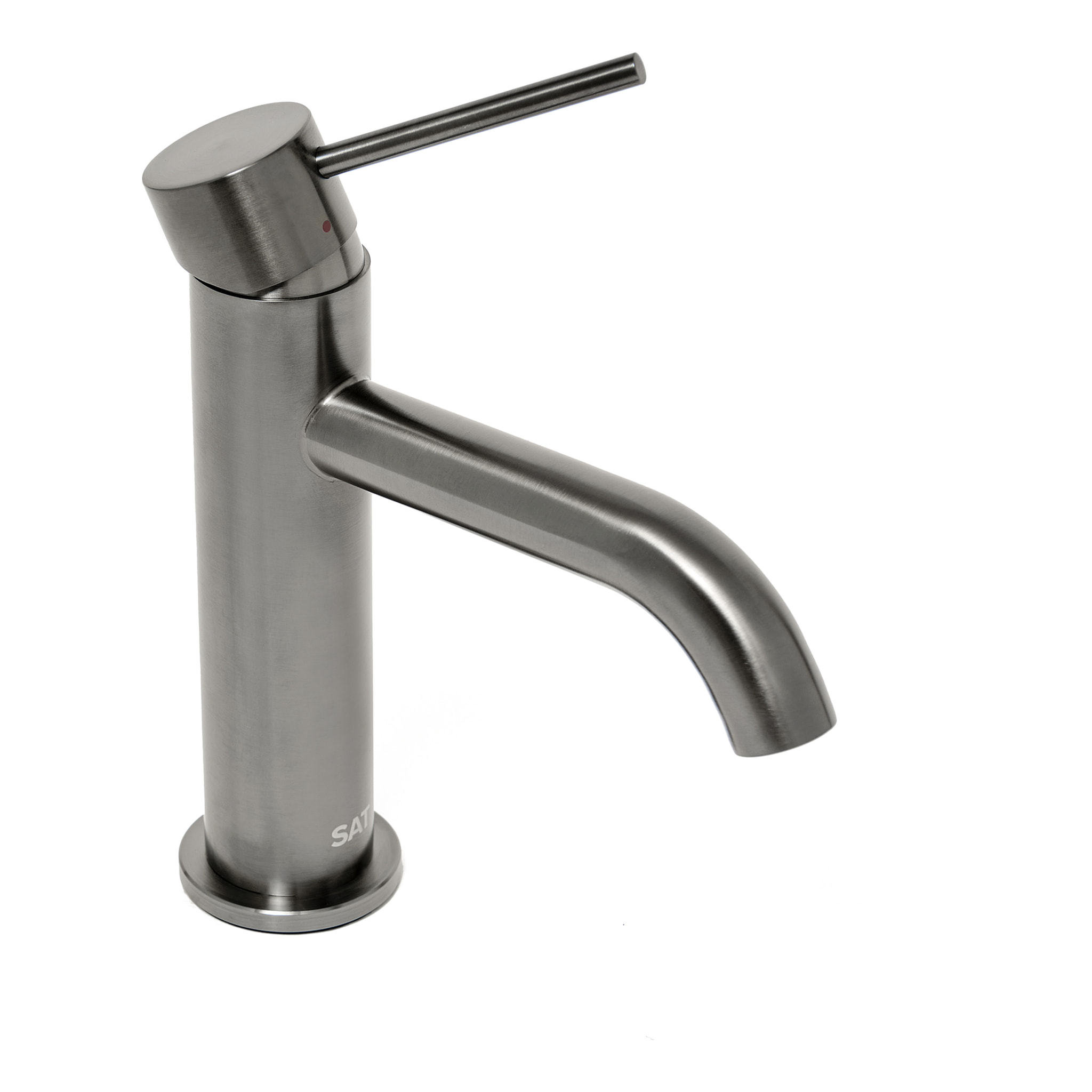 Aurum mitigeur de lavabo 16,5 cm, à levier, sans vidage, gun métal brossé (SATBAUR271BGM)
