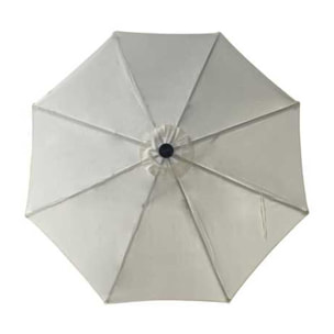 Ombrellone a palo centrale Benjamin Vacchetti in alluminio tondo ø3h2,4m antracite con led