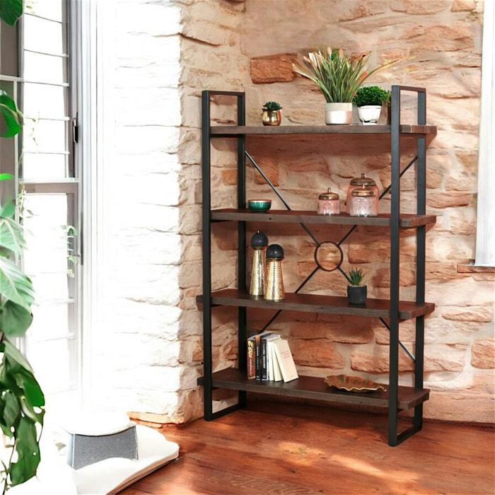 Bibliothèque Etagère bois recyclé SAMOA
