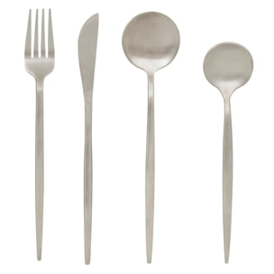 Ménagère Ida 24 pièce(s) argent L2,7xp0,7xH22,7cm