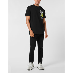 PHILIPP PLEIN Camiseta de cuello redondo y manga corta SMILE