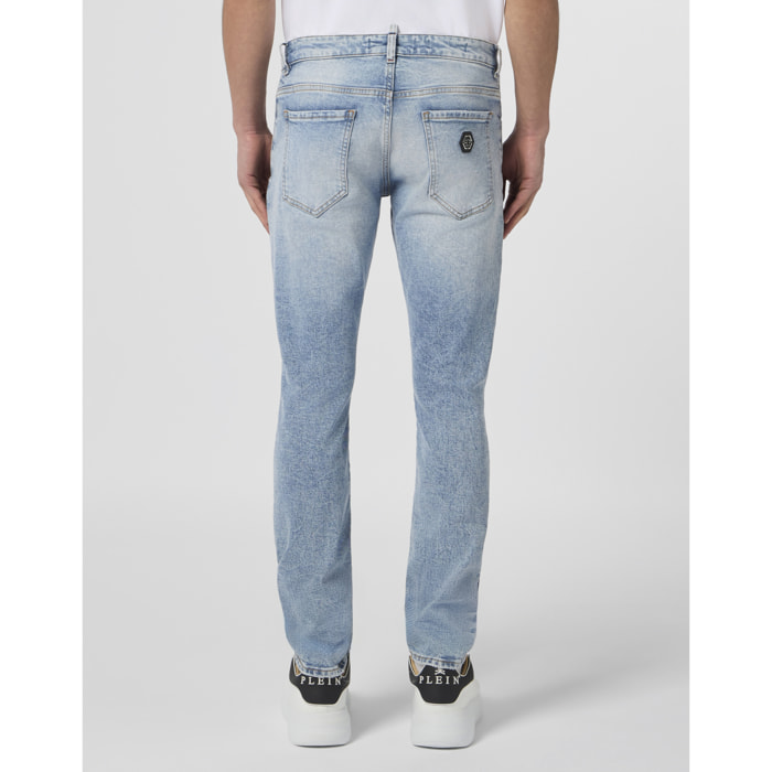 PHILIPP PLEIN Super Straight Cut Jeans Basic