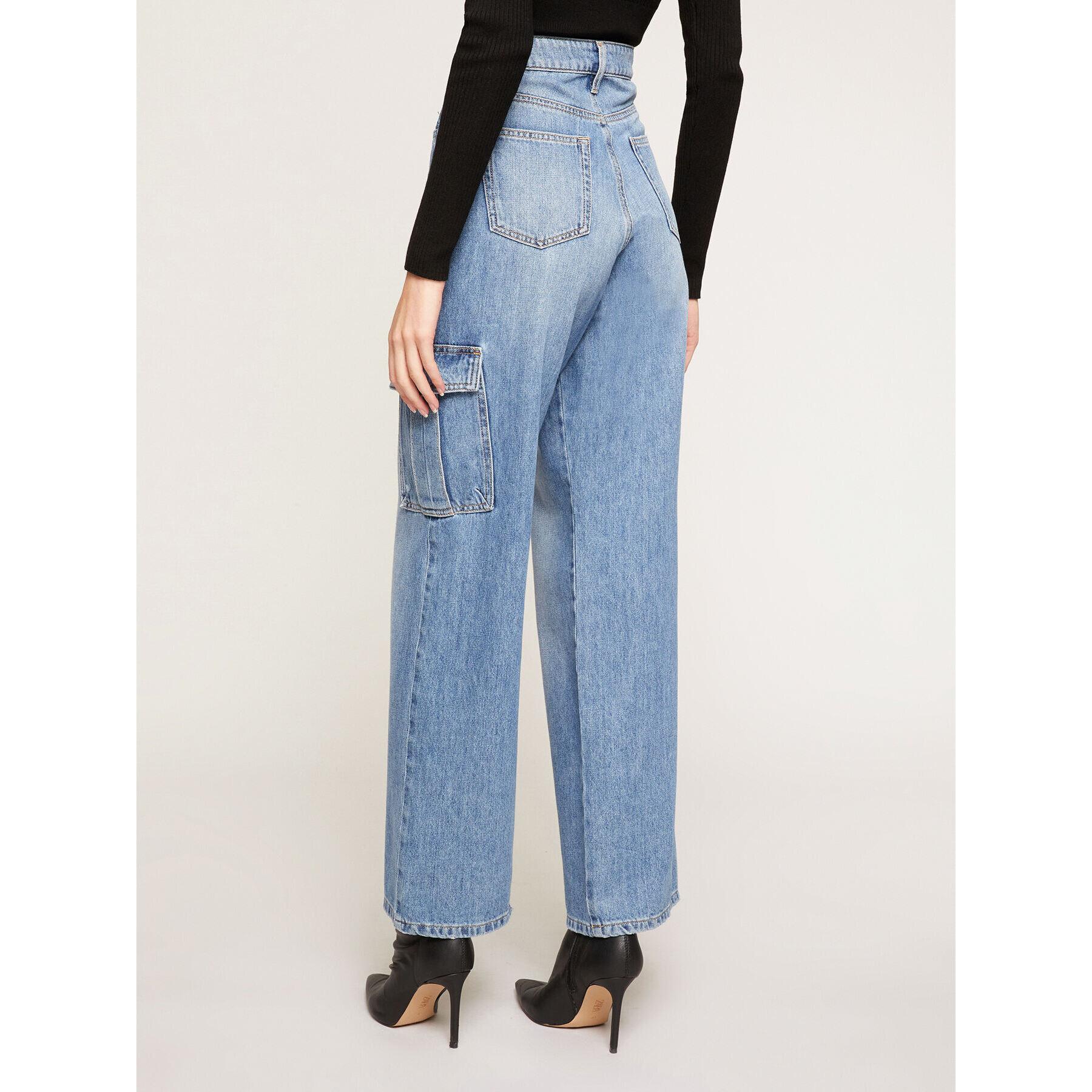 Motivi - Jeans cargo wide leg - Blu