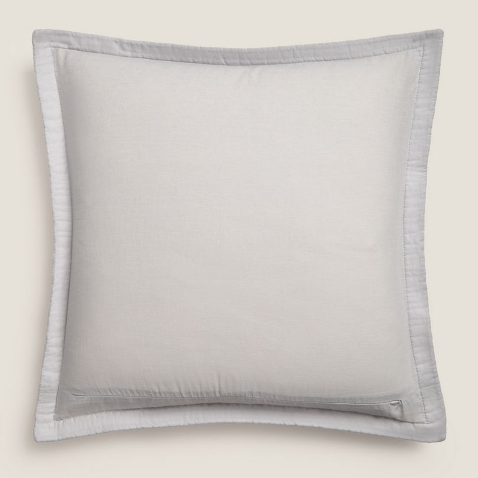 Funda de cuadrante acolchada rayas Rima color marfil crudo 100% Algodón