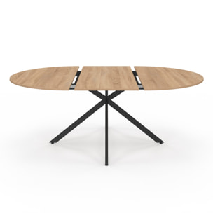 Table à manger ronde extensible Soline Ø140-200cm