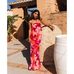 Vestido midi palabra de honor