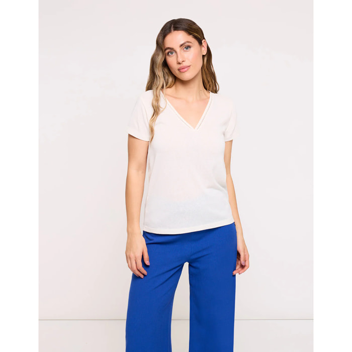 Camiseta Manga Corta Beige - Kipar