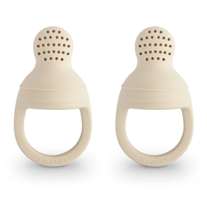 Mushie Pack 2 Alimentadores Silicona Solid