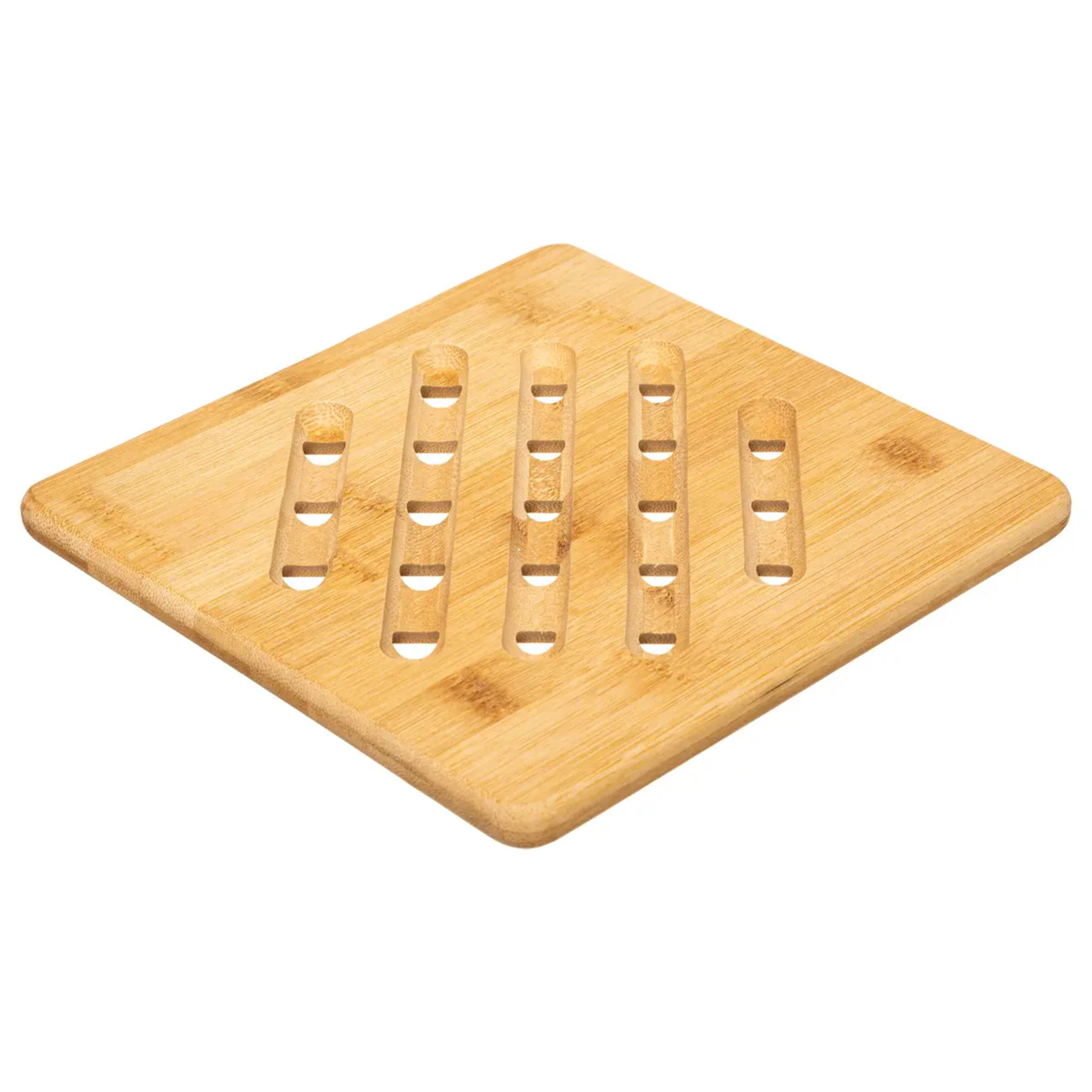 Dessous de plat carré 20cm bambou