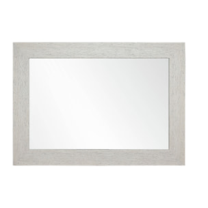 Espejo rectangular Vintage poliestireno blanco decapé 109x79x2 cm