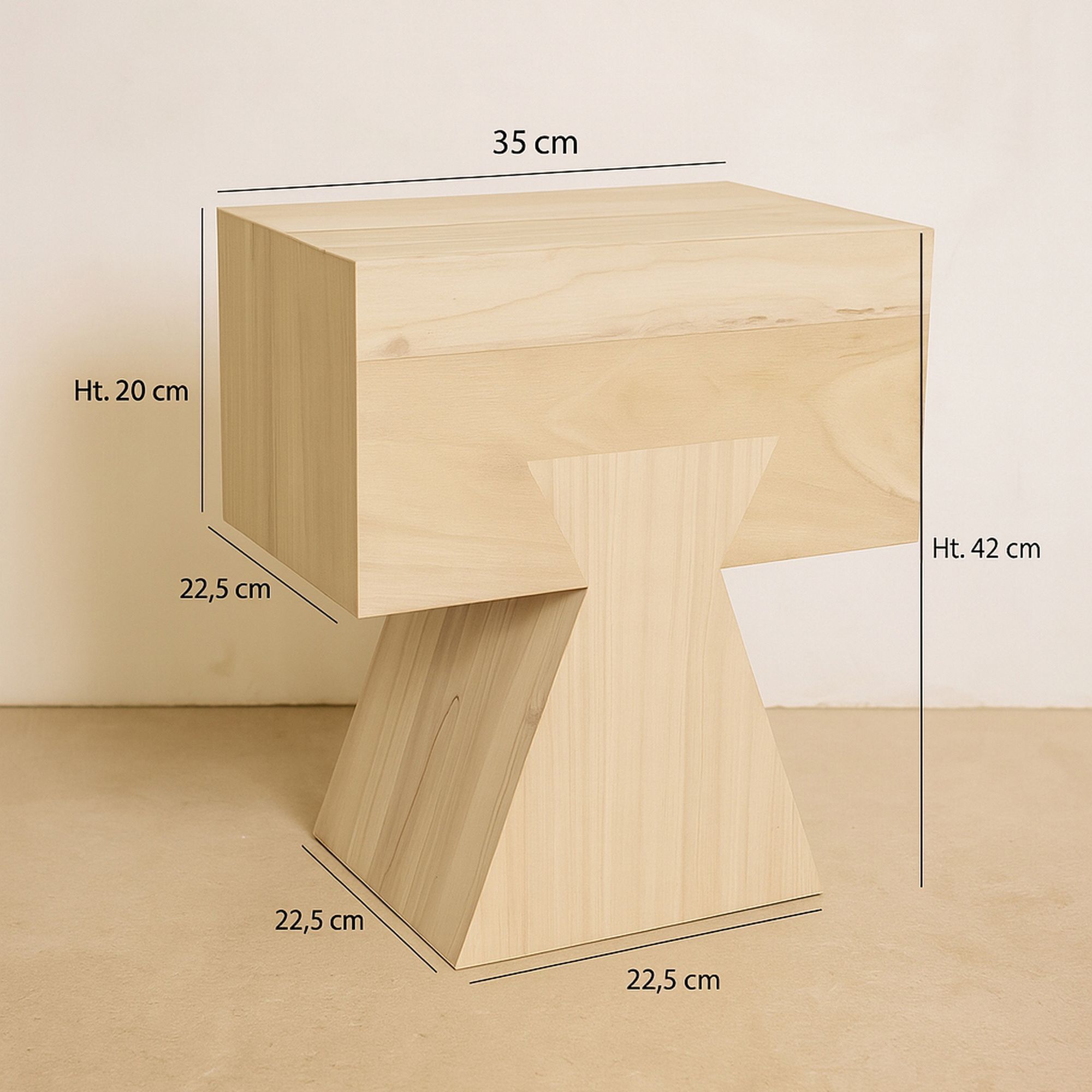 Meuble d'appoint en bois  LINE