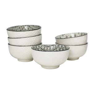 Lot de 6 petits bols, design 2, KOMAE