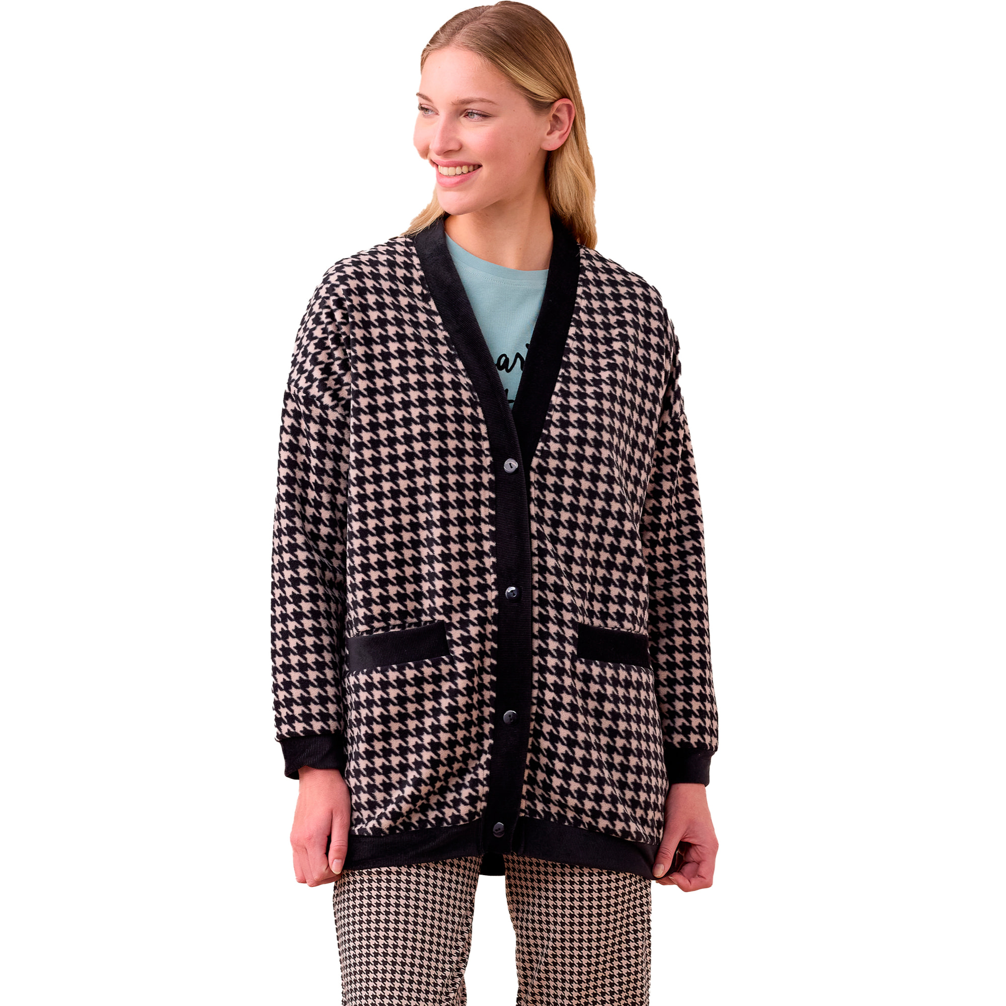 Cardigan donna in micropile articolo pidi. Noidinotte