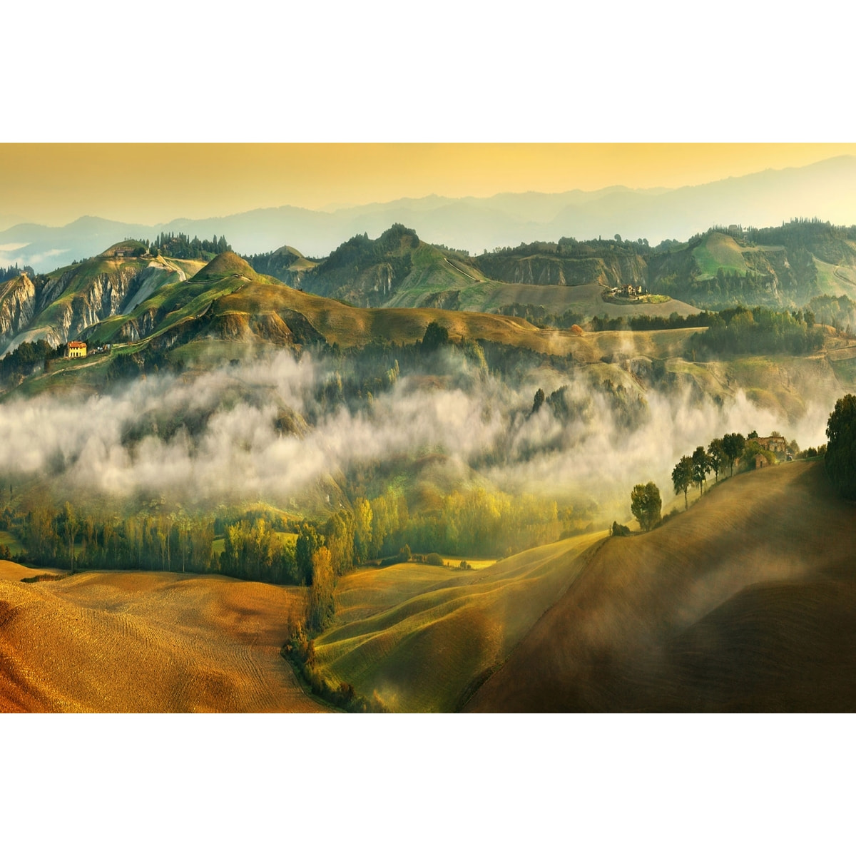 Tableau Paysage de Toscane Tableau plexiglas