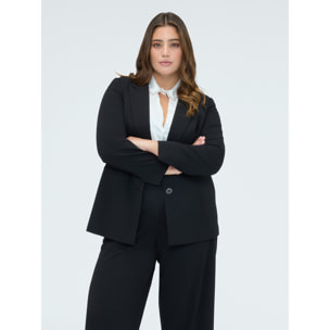 Fiorella Rubino - Blazer ajustado en tejido elástico - Negro